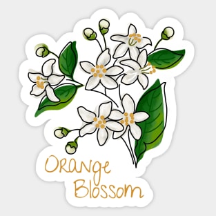 Orange Blossom Sticker